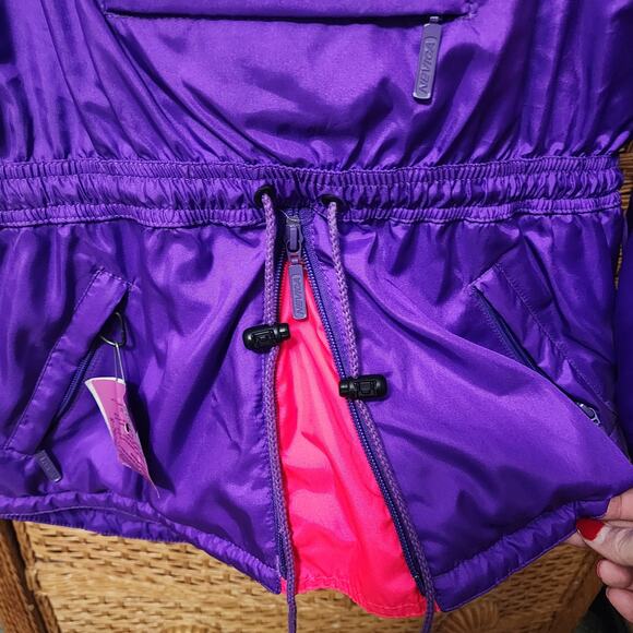 Vintage 90s NEVICA Ski Jacket Women’s Size 10 Purple & Neon Pink Retro Snow Coat - Picture 9 of 16